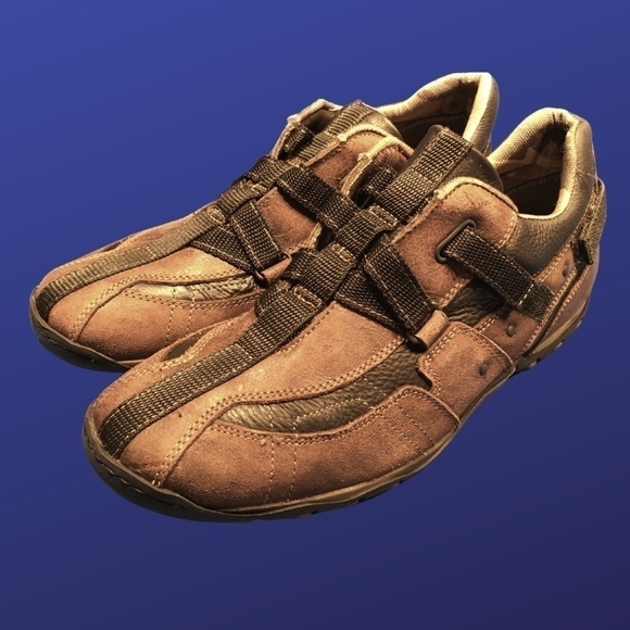 SKECHERS  100% Suede Athletic Sport Shoe Fashion Sneakers, BROWN, Size 9M, EUC - Picture 2 of 9